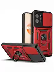 Красный чехол противоударный armors для Realme C31 / Реалми С31 с защитой камеры