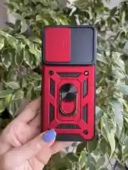 Красный чехол противоударный armors для Realme C31 / Реалми С31 с защитой камеры