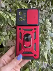 Красный чехол противоударный armors для Realme C31 / Реалми С31 с защитой камеры