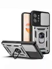 Серебряный чехол противоударный armors для Realme C31 / Реалми С31 с защитой камеры