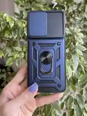Темно-синий чехол противоударный armors для Realme C31 / Реалми С31 с защитой камеры