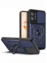 Темно-синий чехол противоударный armors для Realme C31 / Реалми С31 с защитой камеры