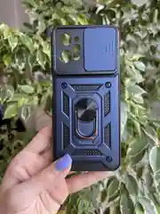 Темно-синий чехол противоударный armors для Realme C31 / Реалми С31 с защитой камеры