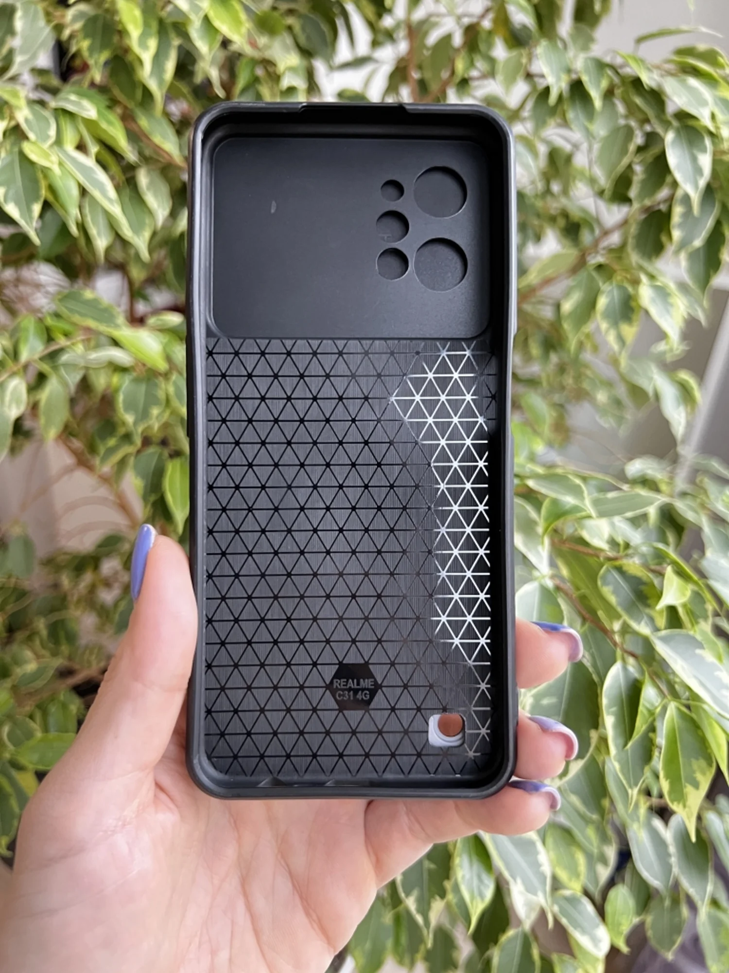 Черный чехол противоударный armors для Realme C31 / Реалми С31 с защитой камеры