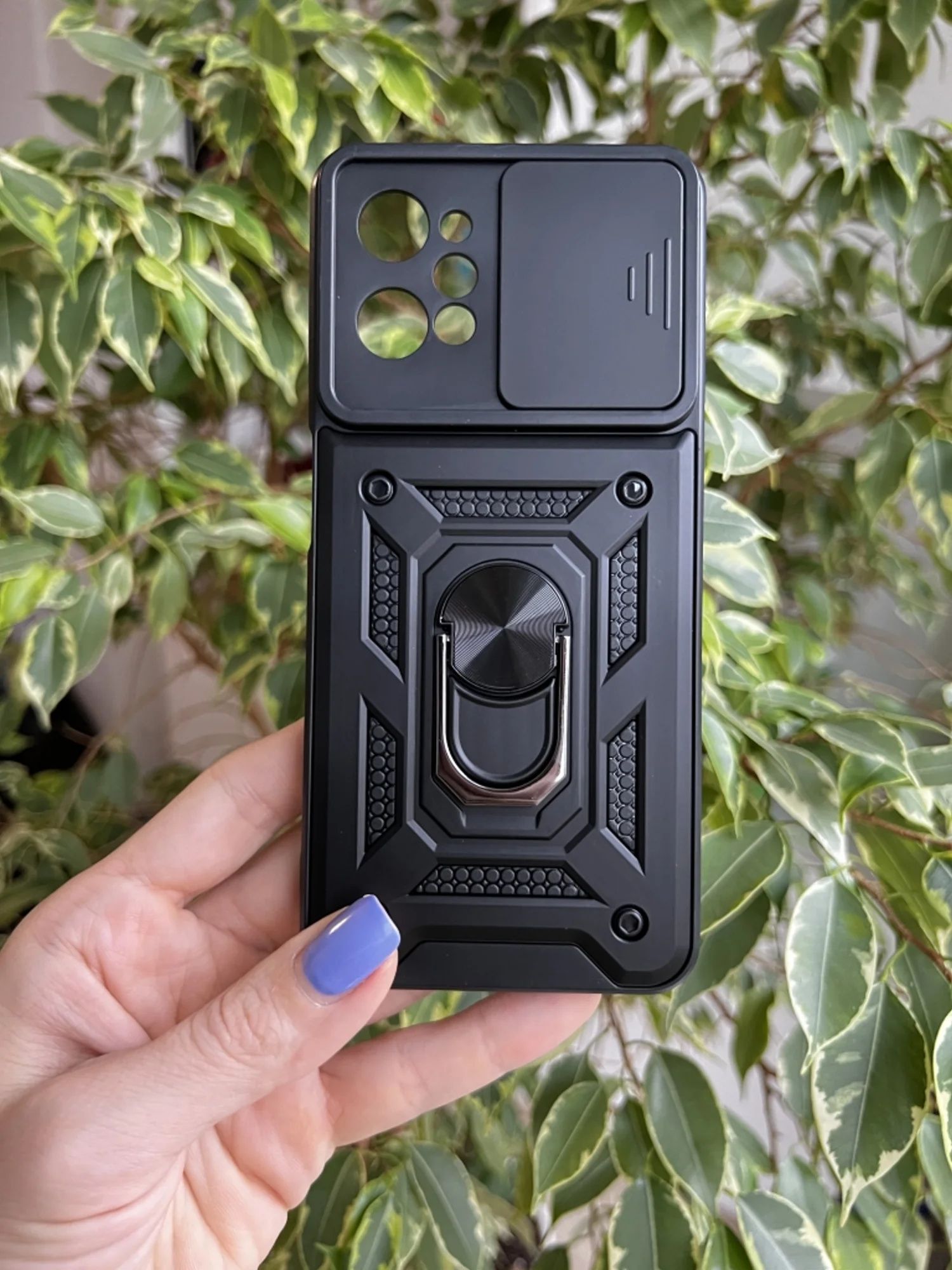 Черный чехол противоударный armors для Realme C31 / Реалми С31 с защитой камеры
