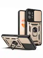 Золотой чехол противоударный armors для Realme C31 / Реалми С31 с защитой камеры