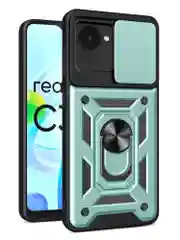 Черный чехол противоударный armors для Realme C30 и C30s и Narzo 50i Prime с защитой камеры
