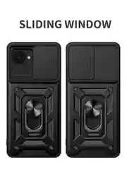 Черный чехол противоударный armors для Realme C30 и C30s и Narzo 50i Prime с защитой камеры