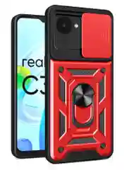 Черный чехол противоударный armors для Realme C30 и C30s и Narzo 50i Prime с защитой камеры