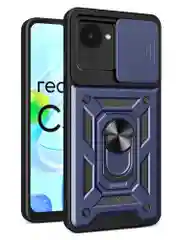 Черный чехол противоударный armors для Realme C30 и C30s и Narzo 50i Prime с защитой камеры