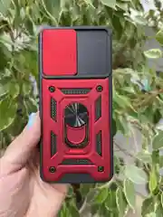 Красный чехол противоударный armors для Realme C30 и C30s и Narzo 50i Prime с защитой камеры