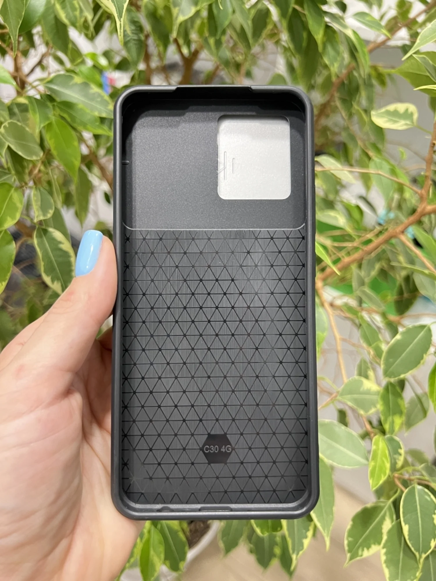 Серебряный чехол противоударный armors для Realme C30 и C30s и Narzo 50i Prime с защитой камеры