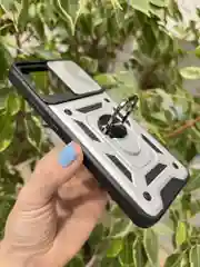 Серебряный чехол противоударный armors для Realme C30 и C30s и Narzo 50i Prime с защитой камеры