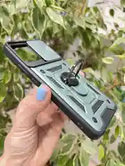 Зеленый чехол противоударный armors для Realme C30 и C30s и Narzo 50i Prime с защитой камеры