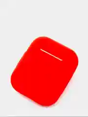 Красный чехол для Apple AirPods 1, AirPods 2 силиконовый