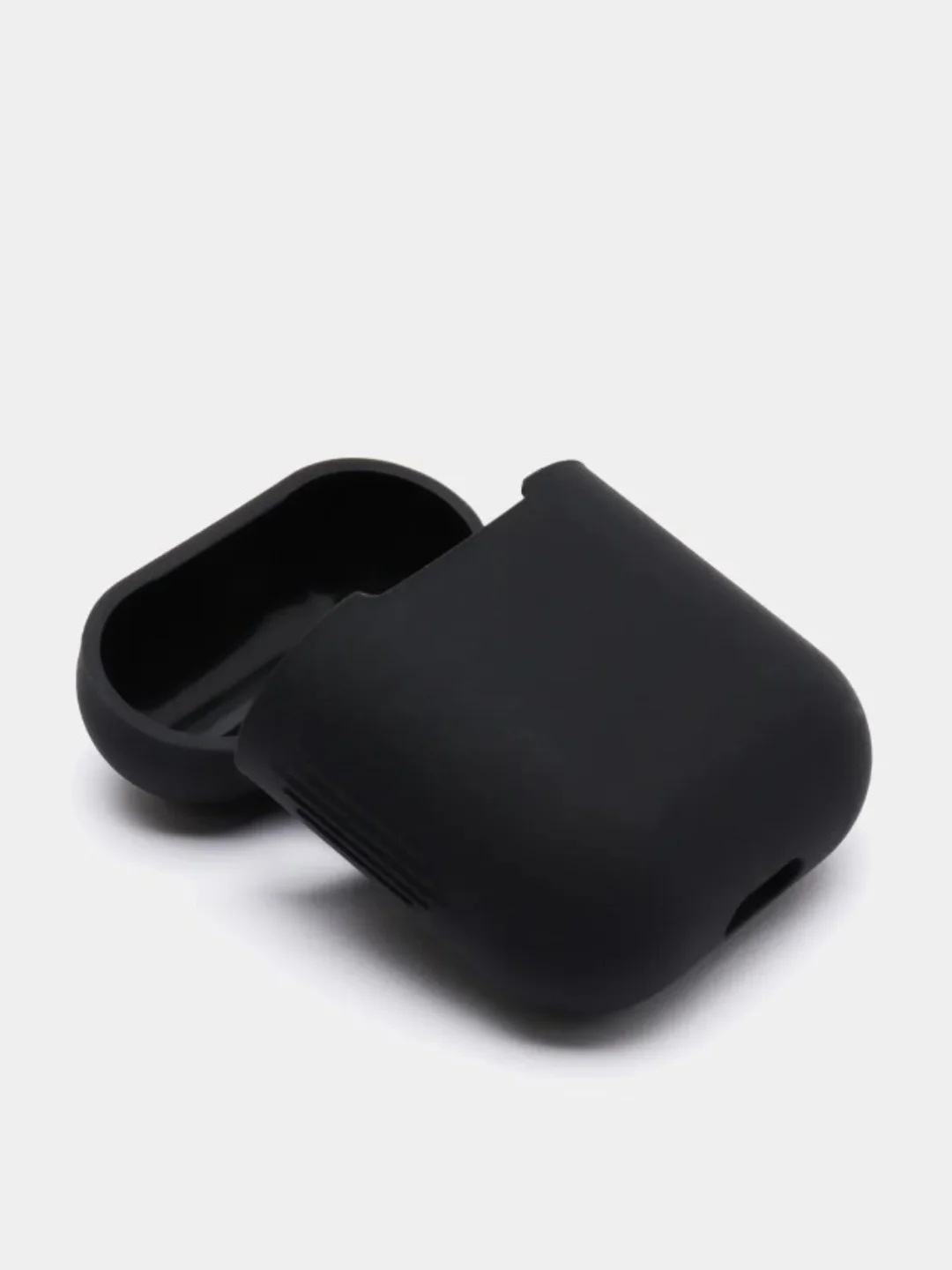Черный чехол для Apple AirPods 1, AirPods 2 силиконовый