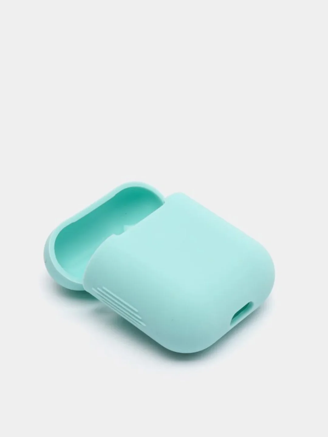 Бирюзовый чехол для Apple AirPods 1, AirPods 2 силиконовый