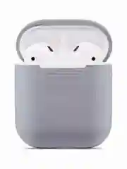 Серый чехол для Apple AirPods 1, AirPods 2 силиконовый
