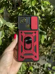 Красный чехол противоударный armors для Realme C21 / Релми С21 с защитой камеры
