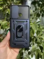 Темно-синий чехол противоударный armors для Realme C21 / Релми С21 с защитой камеры