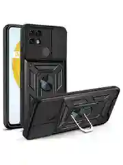 Черный чехол противоударный armors для Realme C21 / Релми С21 с защитой камеры