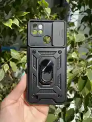 Черный чехол противоударный armors для Realme C21 / Релми С21 с защитой камеры