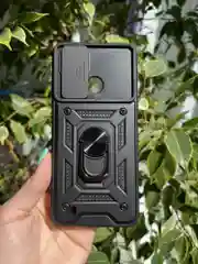 Черный чехол противоударный armors для Realme C21 / Релми С21 с защитой камеры