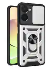Красный чехол противоударный armors для Realme C33 / Реалми С33 с защитой камеры