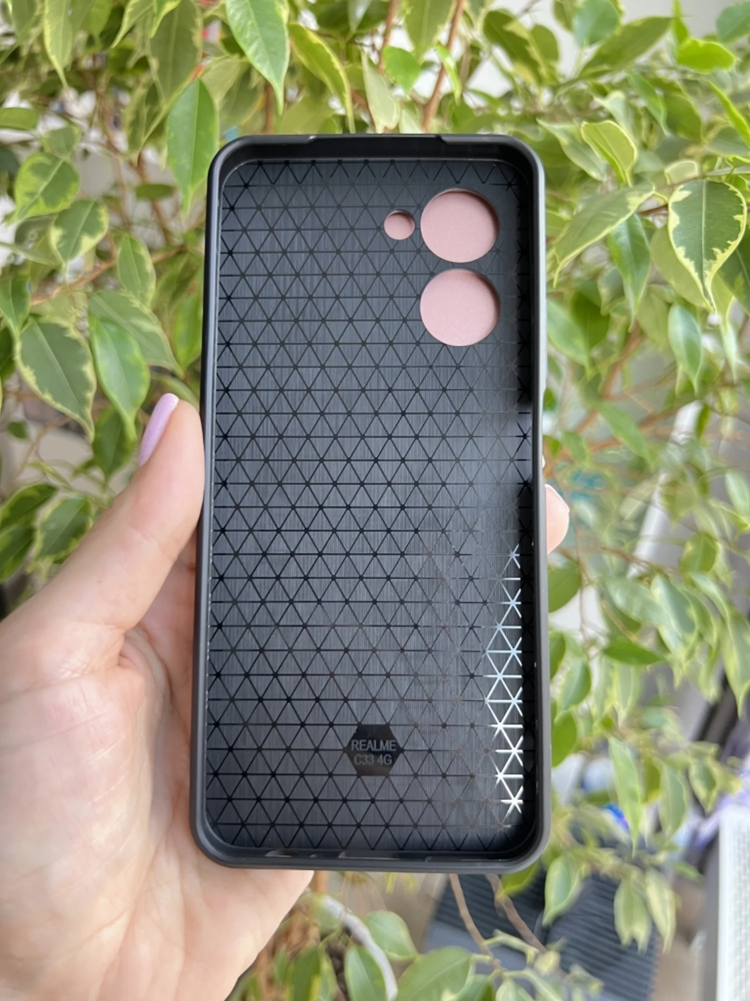 Розовый чехол противоударный armors для Realme C33 / Реалми С33 с защитой камеры