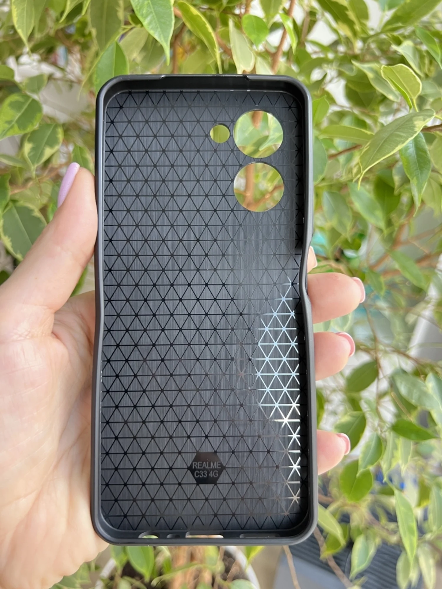 Серебряный чехол противоударный armors для Realme C33 / Реалми С33 с защитой камеры