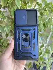 Темно-синий чехол противоударный armors для Realme C33 / Реалми С33 с защитой камеры