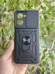 Черный чехол противоударный armors для Realme C33 / Реалми С33 с защитой камеры