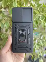 Черный чехол противоударный armors для Realme C33 / Реалми С33 с защитой камеры