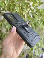 Черный чехол противоударный armors для Realme C33 / Реалми С33 с защитой камеры