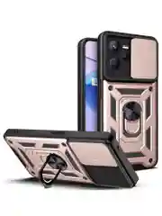 Черный чехол противоударный armors для Realme C35 / Реалми С35 с защитой камеры