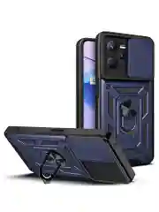 Черный чехол противоударный armors для Realme C35 / Реалми С35 с защитой камеры