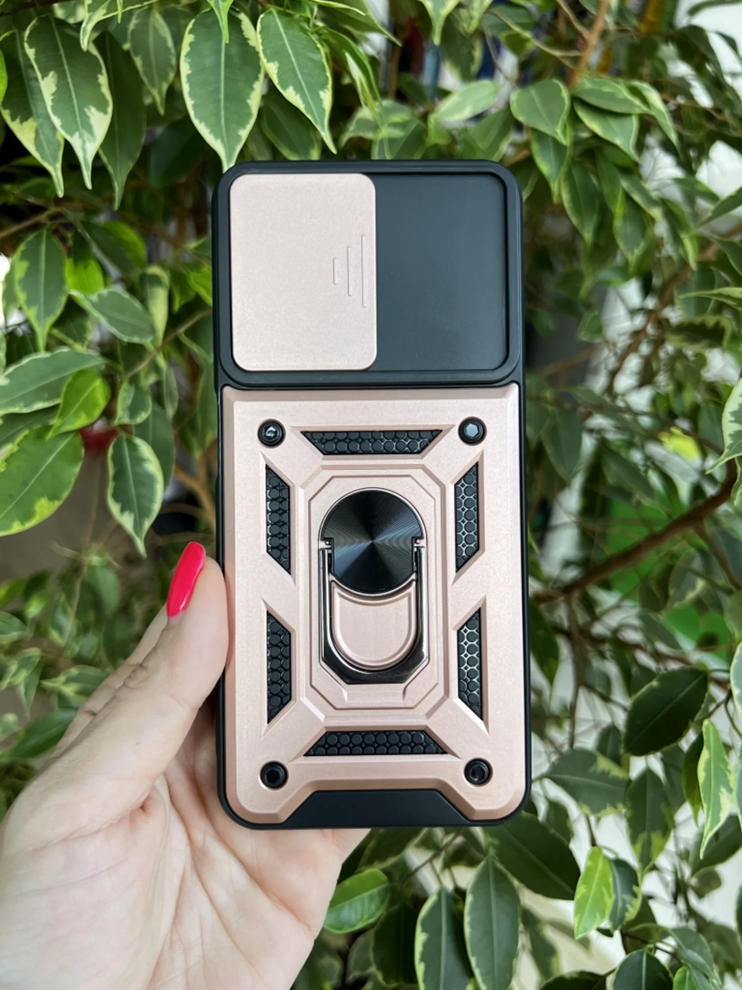 Розовый чехол противоударный armors для Realme C35 / Реалми С35 с защитой камеры