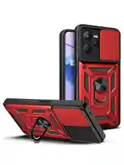 Красный чехол противоударный armors для Realme C35 / Реалми С35 с защитой камеры