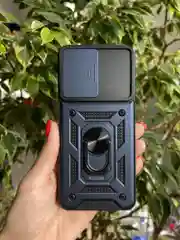 Темно-синий чехол противоударный armors для Realme C35 / Реалми С35 с защитой камеры