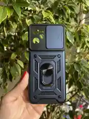 Темно-синий чехол противоударный armors для Realme C35 / Реалми С35 с защитой камеры