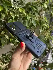 Темно-синий чехол противоударный armors для Realme C35 / Реалми С35 с защитой камеры