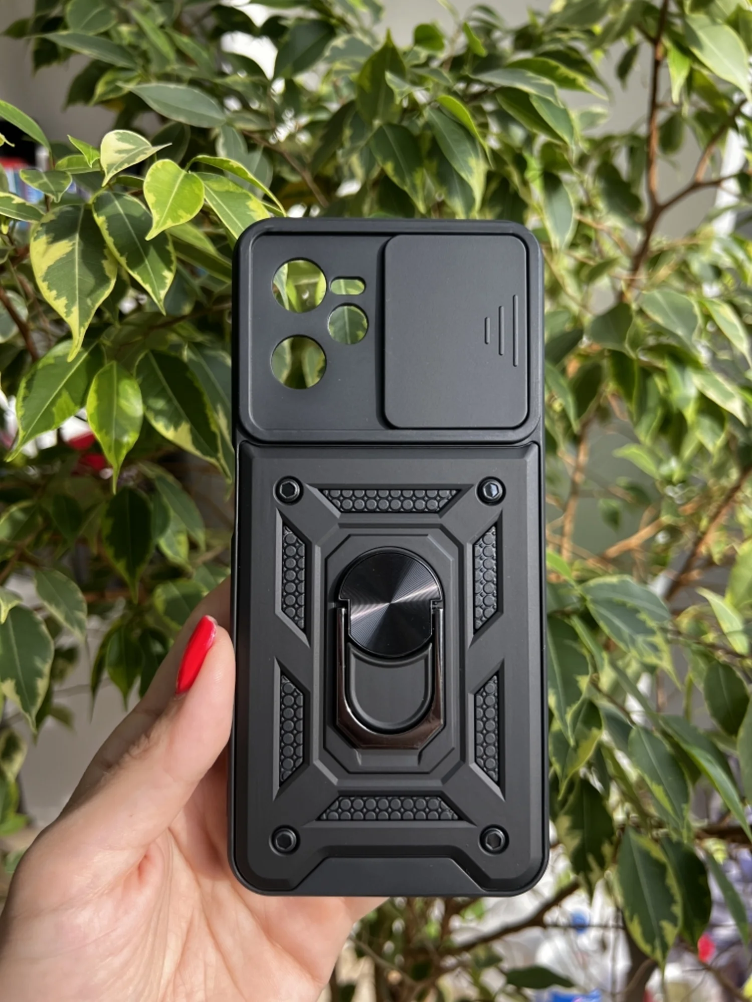 Темно-синий чехол противоударный armors для Realme C35 / Реалми С35 с защитой камеры