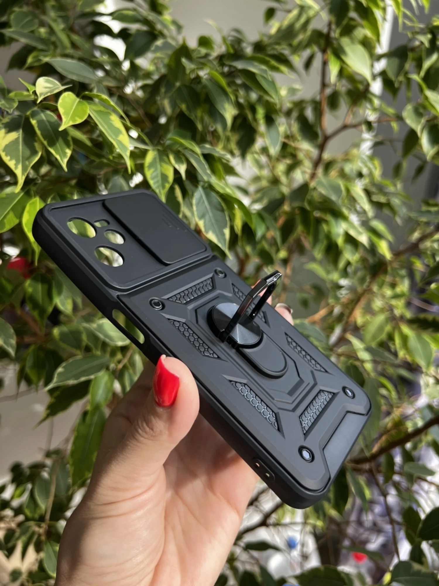 Темно-синий чехол противоударный armors для Realme C35 / Реалми С35 с защитой камеры