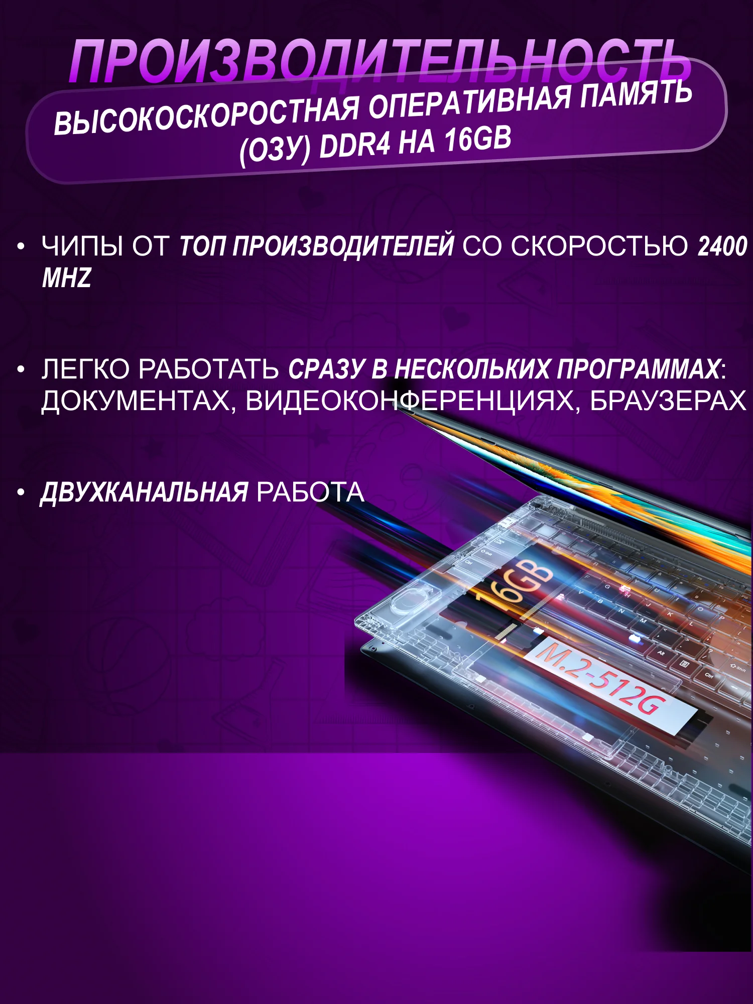 Ноутбук для работы, учебы, игр Like Smart Intel N5095 16/512GB IPS 15.6, русская клавиатура