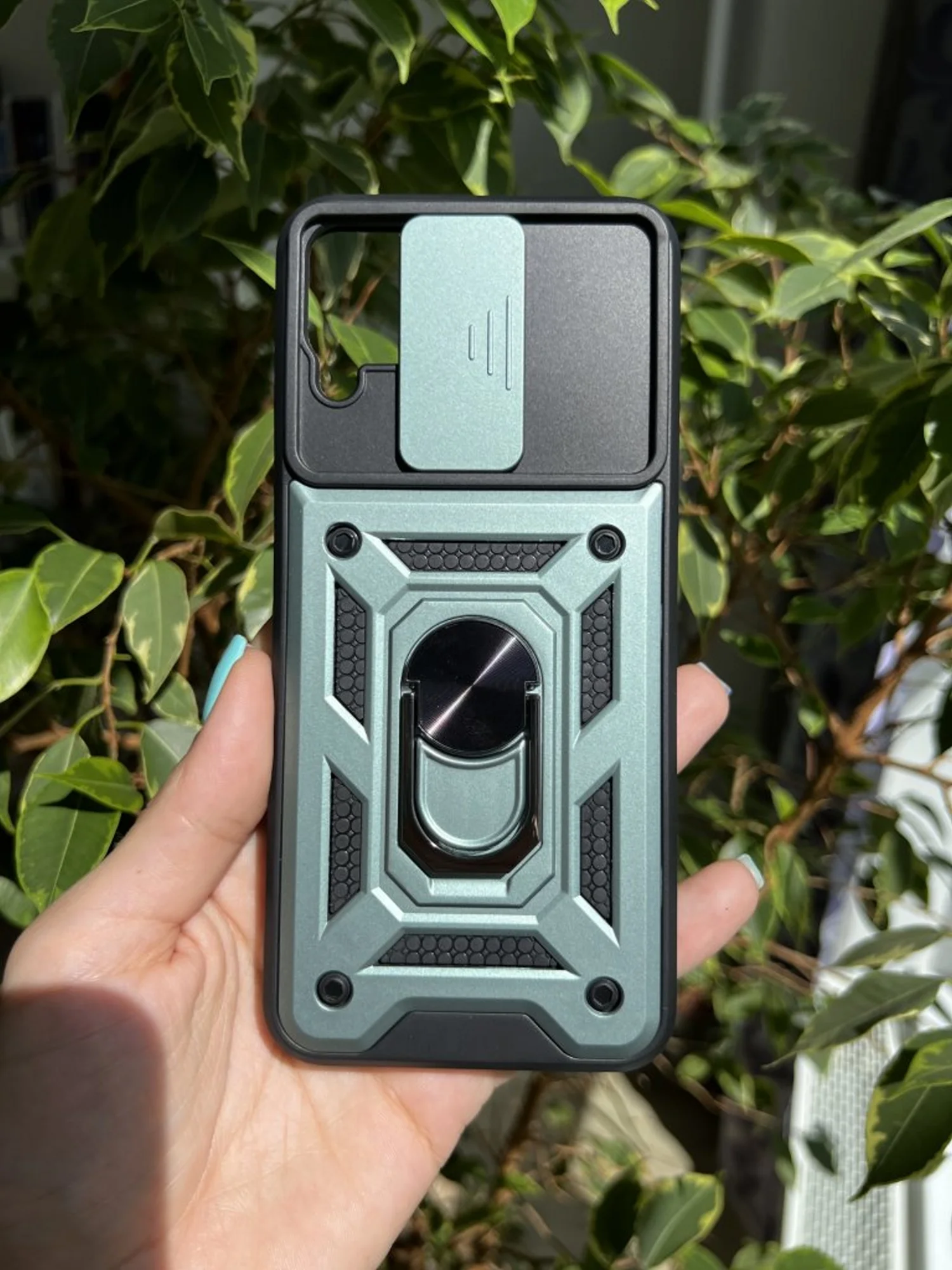 Зеленый чехол противоударный armors для Realme C15 и C25 и C25s / Реалми С15 и С25 и С25s