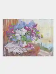 Алмазная мозаика Остров Сокровищ Сирень, 663860, без подрамника 30x40 см, картина стразами