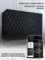 Грунт укрывающий акриловый, черный, для творчества и декора ТМ AccentO ART