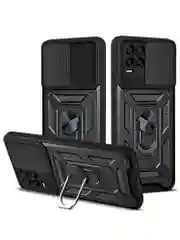 Темно-синий чехол противоударный armors для Realme 8 и 8 Pro / Реалми 8 и 8 Про с защитой камеры