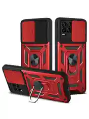 Темно-синий чехол противоударный armors для Realme 8 и 8 Pro / Реалми 8 и 8 Про с защитой камеры