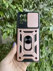 Розовый чехол противоударный armors для Realme 8 и 8 Pro / Реалми 8 и 8 Про с защитой камеры